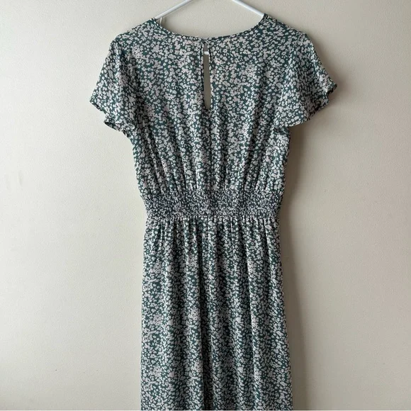 5 FOR $25 | Sienna Sky Modest Maxi Midi Short Sleeve Wrap Dress Ditsy Floral - Picture 6 of 8